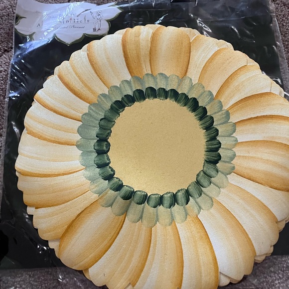 carole shiber hand painted sunflower placemats - Picture 3 of 4